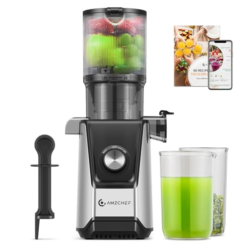 AMZCHEF 200W Licuadora prensado en frio - Licuadora de chunte de ...