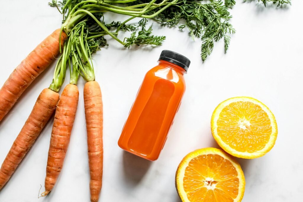 batido de naranja y zanahoria